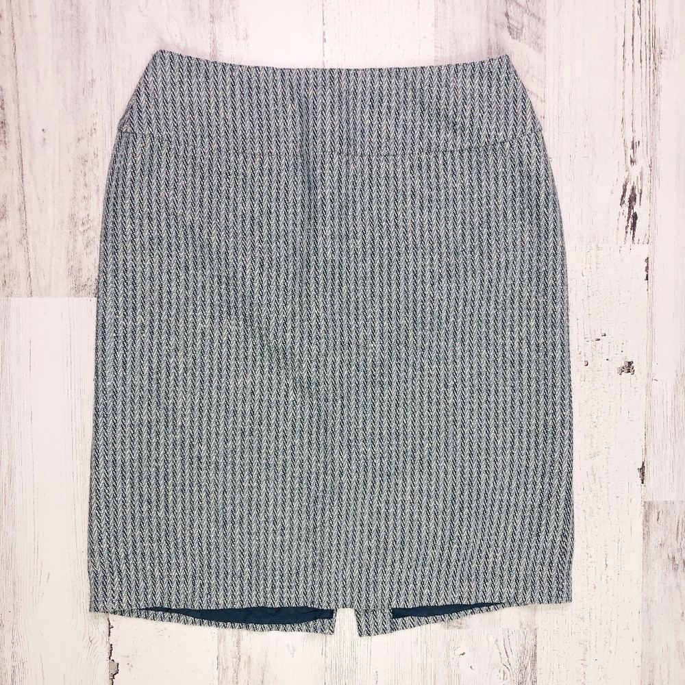 Ann Taylor LOFT Tweed Woven Knit Pencil Skirt